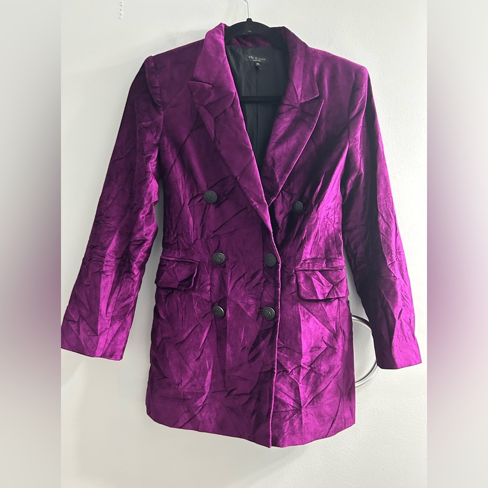 Rag and bone opal velvet jacket - Picture 8 of 11